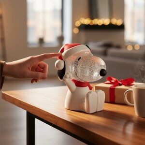 PEANUTS - LED Glitter spinner Snoopy - batteries not included